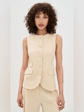 rag & bone Slade Linen Blend Vest
